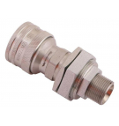 Гидравлический быстроразъемный соединитель с длинным гнездом и предохранительным клапаном, наружная резьба M22x1.5 EURO (504900) (9199822G/ST) (ISO 7241-A) Waryński (упаковка из 10 шт.)