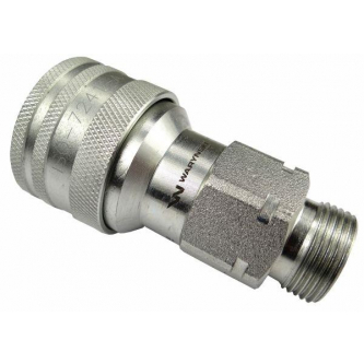 Szybkozłącze hydrauliczne gniazdo M22x1.5 gwint zewnętrzny EURO (9100822G) (ISO 7241-A) Waryński (opakowanie 50szt)