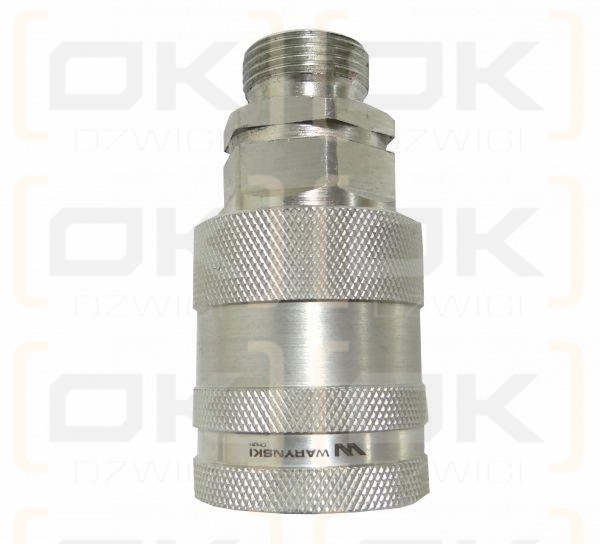 Szybkozłącze hydrauliczne gniazdo M22x1.5 gwint zewnętrzny EURO PUSH-PULL (9100822G) (ISO 7241-A) Waryński