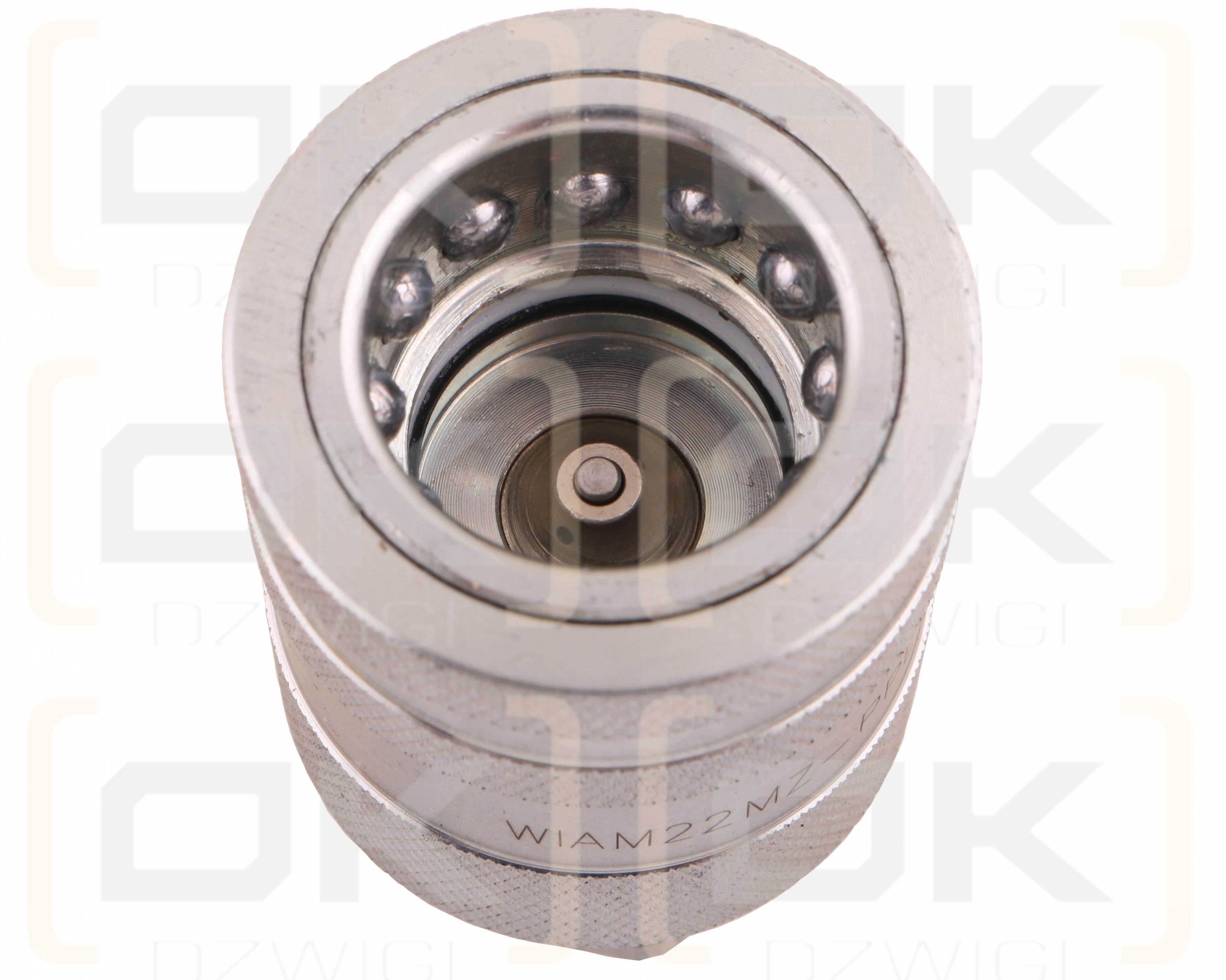 Szybkozłącze hydrauliczne gniazdo z eliminatorem ciśnienia M22x1.5 gwint zew. EURO PUSH-PULL (9100822G) (ISO 7241-A) Waryński