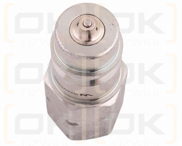 Szybkozłącze hydrauliczne wtyczka z eliminatorem ciśnienia M22x1.5 gwint wew. EURO (ISO 7241-A) Waryński