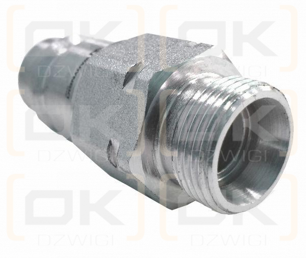 Szybkozłącze hydrauliczne wtyczka M22x1.5 gwint zewnętrzny EURO (9100822W) (ISO 7241-A) Waryński