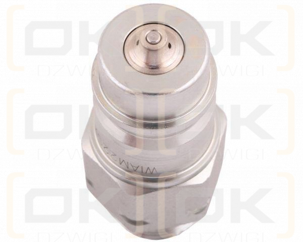Szybkozłącze hydrauliczne wtyczka z eliminatorem ciśnienia M22x1.5 gwint zew. EURO (9100822W) (ISO 7241-A) Waryński