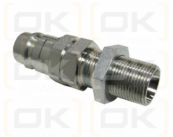 Szybkozłącze hydrauliczne wtyczka long M22x1.5 gwint zewnętrzny EURO (9100822W) (ISO 7241-A) Waryński