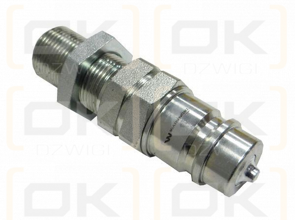 Szybkozłącze hydrauliczne wtyczka long M22x1.5 gwint zewnętrzny EURO (9100822W) (ISO 7241-A) Waryński