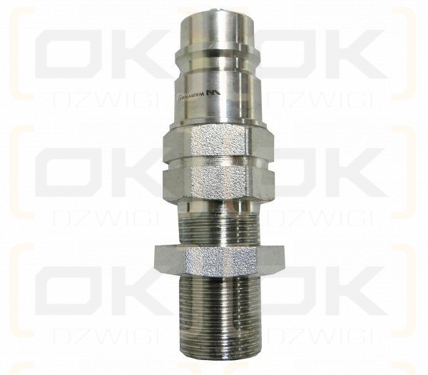 Szybkozłącze hydrauliczne wtyczka long M22x1.5 gwint zewnętrzny EURO (9100822W) (ISO 7241-A) Waryński