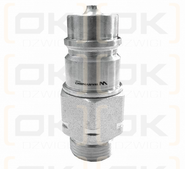 Szybkozłącze hydrauliczne wtyczka M22x1.5 gwint zewnętrzny EURO (9100822W) (ISO 7241-A) Waryński (opakowanie 50szt)