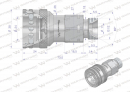 Szybkozłącze hydrauliczne gniazdo G1/2