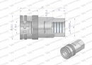 Szybkozłącze hydrauliczne gniazdo G1/4