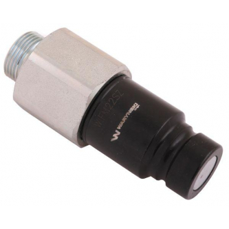 Szybkozłącze hydrauliczne suchoodcinające wtyczka M22x1.5 15L gwint zewnętrzny ISO16028 Waryński