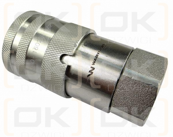 Szybkozłącze hydrauliczne suchoodcinające gniazdo G1/2