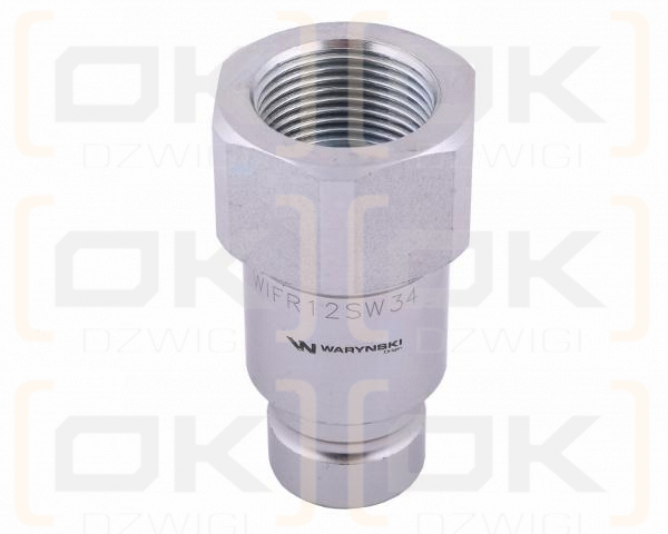 Szybkozłącze hydrauliczne suchoodcinające (rozmiar 1/2) wtyczka G3/4