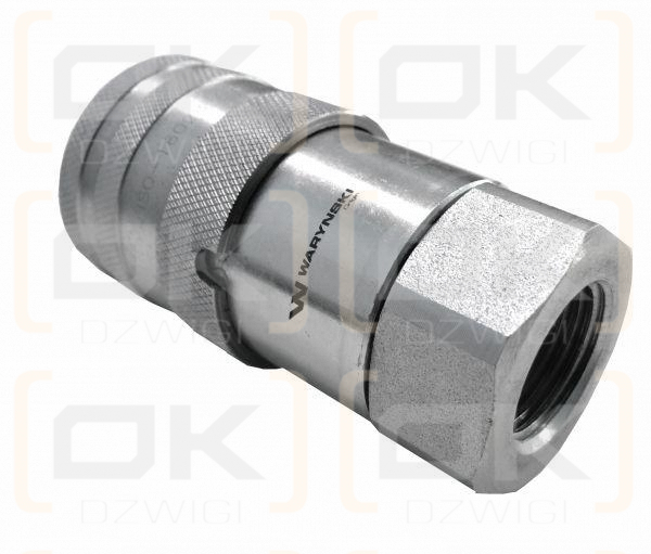 Szybkozłącze hydrauliczne suchoodcinające gniazdo G1/4