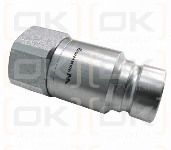 Szybkozłącze hydrauliczne suchoodcinające wtyczka G1