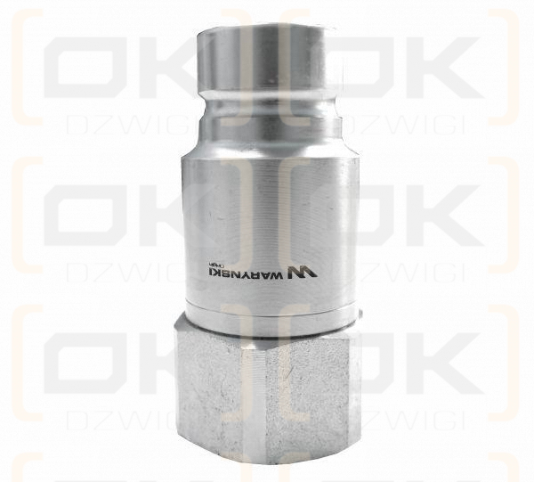 Szybkozłącze hydrauliczne suchoodcinające wtyczka G3/8