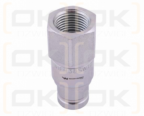 Szybkozłącze hydrauliczne suchoodcinające (rozmiar 3/8) wtyczka G1/2