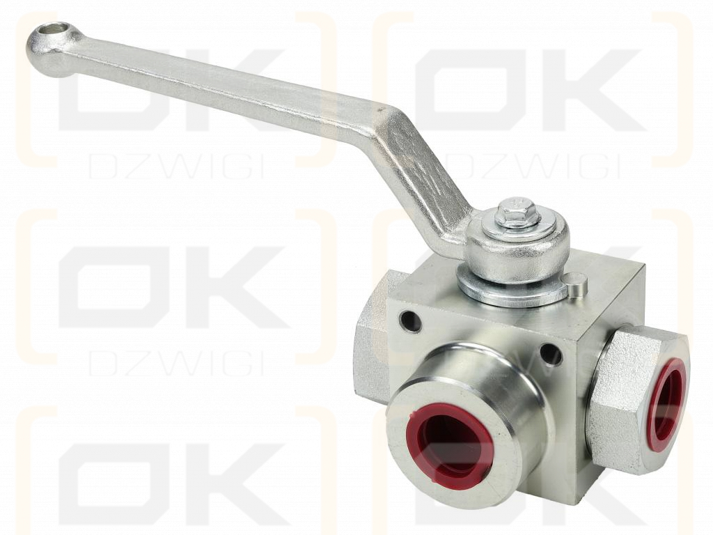 Zawór kulowy hydrauliczny 3-drogowy 3/2 - 3/4