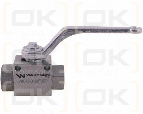 Zawór kulowy hydrauliczny 3-drogowy 3/2 - 3/8