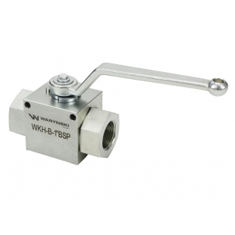 2-Wege-Hydraulikkugelhahn 2/2 - 1" BSP mit Befestigungslöchern 315 bar Waryński