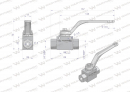 Zawór kulowy hydrauliczny 2-drogowy 2/2 - 1/4