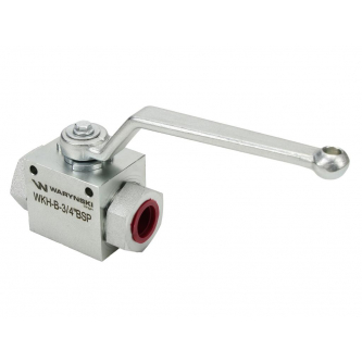 2-Wege-Hydraulikkugelhahn 2/2 - 3/4" BSP mit Befestigungslöchern 315 bar Waryński
