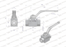Zawór kulowy hydrauliczny 2-drogowy 2/2 - 3/8
