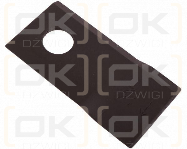 Nóż. nożyk kosiarka prawy 100x48x3mm otwór 19 zastosowanie 9041777 9527280 Claas WARYŃSKI ( sprzedawane po 25 )