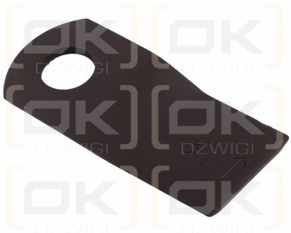 Nóż. nożyk kosiarka lewy 105x47x4mm otwór 20.5 zastosowanie 6802970 Kuhn WARYŃSKI ( sprzedawane po 25 )