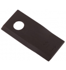 Nóż. nożyk kosiarka lewy 105x48x4mm otwór 19 zastosowanie 9492421 Claas WARYŃSKI ( sprzedawane po 25 )