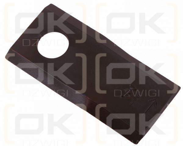 Nóż. nożyk kosiarka lewy 105x48x4mm otwór 20 zastosowanie 6801410 Kuhn WARYŃSKI ( sprzedawane po 25 )