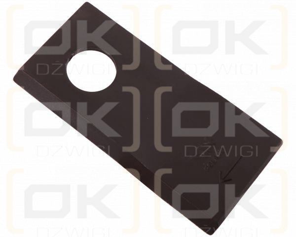 Nóż. nożyk kosiarka prawy 106x48x3mm otwór 21 zastosowanie 1042670 Claas WARYŃSKI ( sprzedawane po 25 )