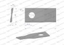 Nóż. nożyk kosiarka prawy 106x48x3mm otwór 21 zastosowanie 1042670 Claas WARYŃSKI ( sprzedawane po 25 )