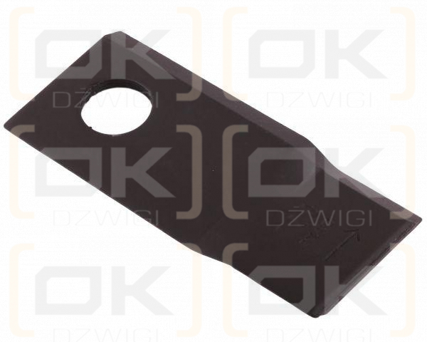 Nóż. nożyk kosiarka lewy 106x48x4mm otwór 19 zastosowanie 153967201 SIP WARYŃSKI ( sprzedawane po 25 )