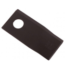 Nóż. nożyk kosiarka lewy 106x48x4mm otwór 19 zastosowanie 122329 Fella WARYŃSKI ( sprzedawane po 25 )