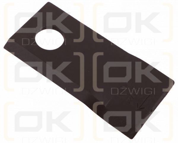 Nóż. nożyk kosiarka prawy 106x48x4mm otwór 19 zastosowanie 153967103 SIP WARYŃSKI ( sprzedawane po 25 )