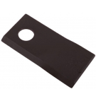 Nóż. nożyk kosiarka prawy 106x48x4mm otwór 19 zastosowanie 122330 Fella WARYŃSKI ( sprzedawane po 25 )