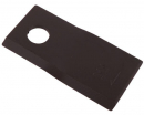 Nóż. nożyk kosiarka prawy 107x48x4mm otwór 18.5 zastosowanie 90261560 99361560 Vicon WARYŃSKI ( sprzedawane po 25 )