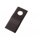 Nóż. nożyk kosiarka gięty 108x46x3mm otwór 21 zastosowanie CM120-108 PZ WARYŃSKI ( sprzedawane po 25 )