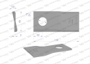Nóż. nożyk kosiarka lewy 110x48x3mm otwór 21 zastosowanie 1058780 Claas WARYŃSKI ( sprzedawane po 25 )
