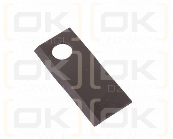 Nóż. nożyk kosiarka lewy 110X48X4mm otwór 21 zastosowanie RF 110/4 Famarol WARYŃSKI ( sprzedawane po 25 )