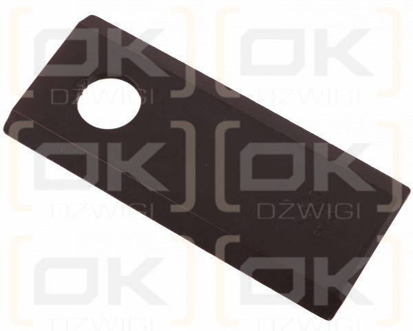 Nóż, nożyk kosiarka 114X48X4mm otwór 19 zastosowanie 1380-0027 JF-Stoll WARYŃSKI ( sprzedawane po 25 )