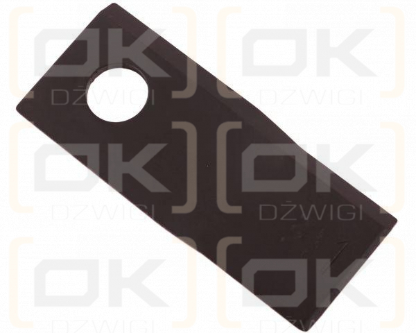 Nóż. nożyk kosiarka lewy 114x48x4mm otwór 19 zastosowanie 13800014 JF-Stoll WARYŃSKI ( sprzedawane po 25 )
