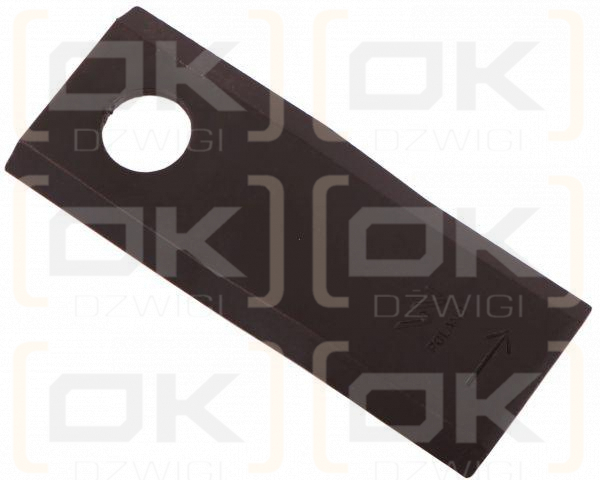 Nóż. nożyk kosiarka lewy 115x45x4mm otwór 18.25 zastosowanie 55906000 CC23499 Kuhn WARYŃSKI ( sprzedawane po 25 )