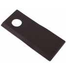 Nóż. nożyk kosiarka prawy 118x48x4mm otwór 19 zastosowanie 133074 Fella WARYŃSKI ( sprzedawane po 25 )