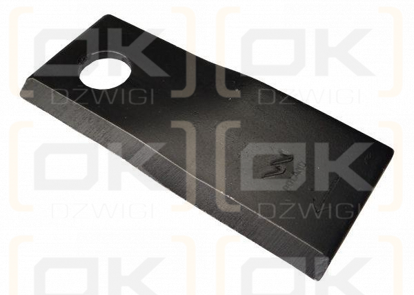 Nóż, nożyk kosiarka 120X48X4X18,5 prawy zastosowanie 111725 Fella WARYŃSKI ( sprzedawane po 25 )