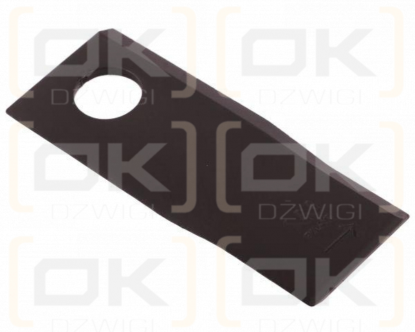Nóż. nożyk kosiarka lewy 120x49x4mm otwór 21 zastosowanie 434975 Pottinger WARYŃSKI ( sprzedawane po 25 )