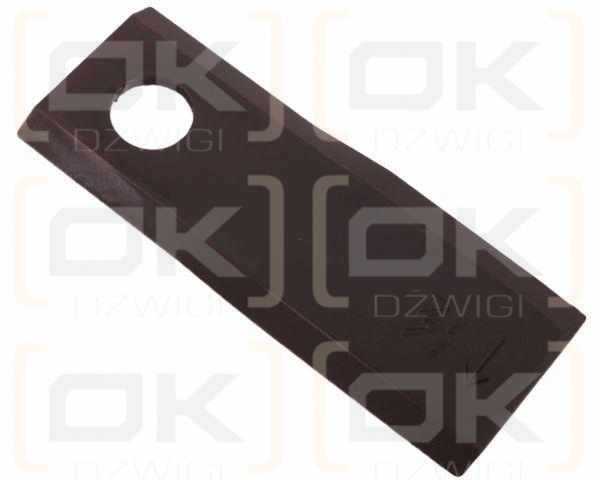Nóż. nożyk kosiarka prawy 122x46x4mm otwór 18.25 zastosowanie 56451300 Kuhn WARYŃSKI ( sprzedawane po 25 )