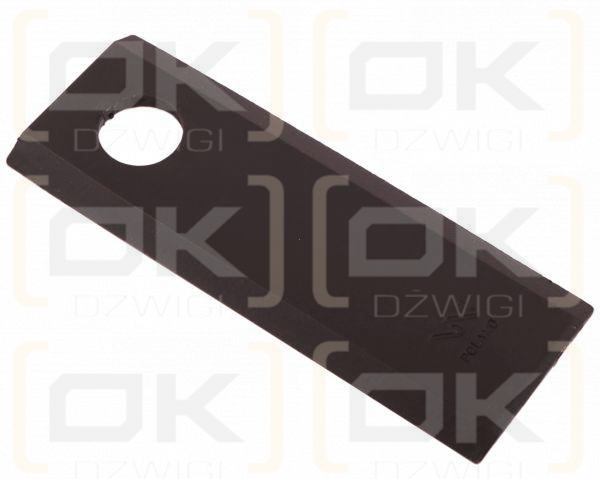 Nóż, nożyk kosiarka 123X46X4mm otwór 18.25 zastosowanie 56451210 Kuhn WARYŃSKI ( sprzedawane po 25 )