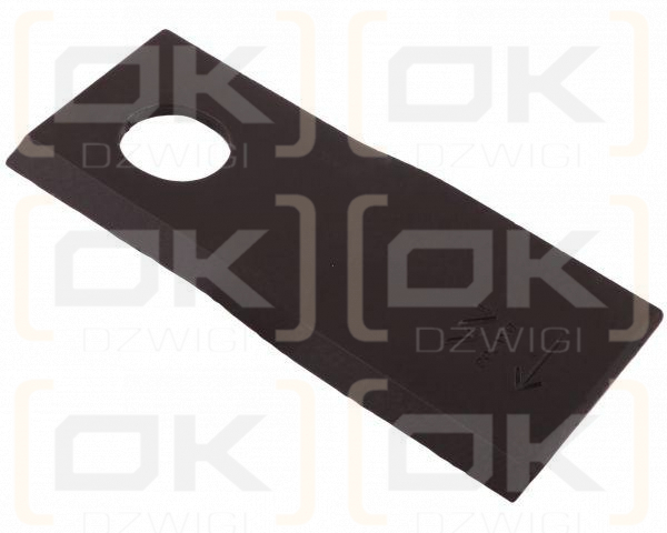 Nóż. nożyk kosiarka prawy 126x48x4mm otwór 20.5x23 zastosowanie 56110400 Kverneland Taarup WARYŃSKI ( sprzedawane po 25 )