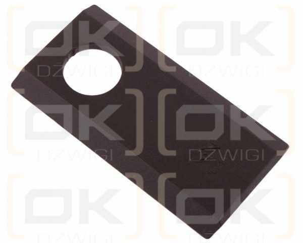 Nóż. nożyk kosiarka 89X46X4mm otwór 20.5 zastosowanie 2220-101A JF-Stoll WARYŃSKI ( sprzedawane po 25 )